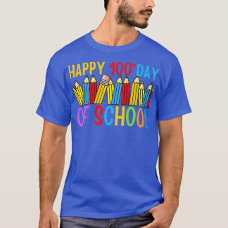 Camiseta Feliz 100 Días Escolares 100 Días De Clásico Escol