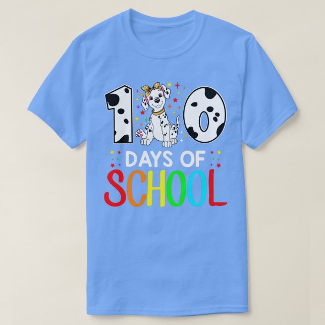 Camiseta Feliz 100 Días Escolares Dalmatian Lover Student O (Diseño del anverso)