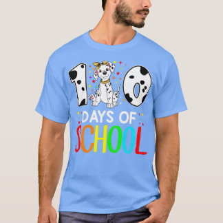 Camiseta Feliz 100 Días Escolares Dalmatian Lover Student O