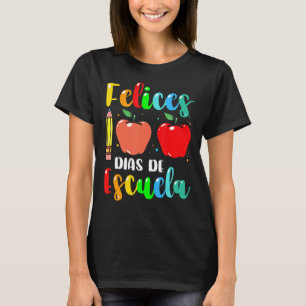 Camiseta Feliz 100 días feliz al feliz día de la escuela