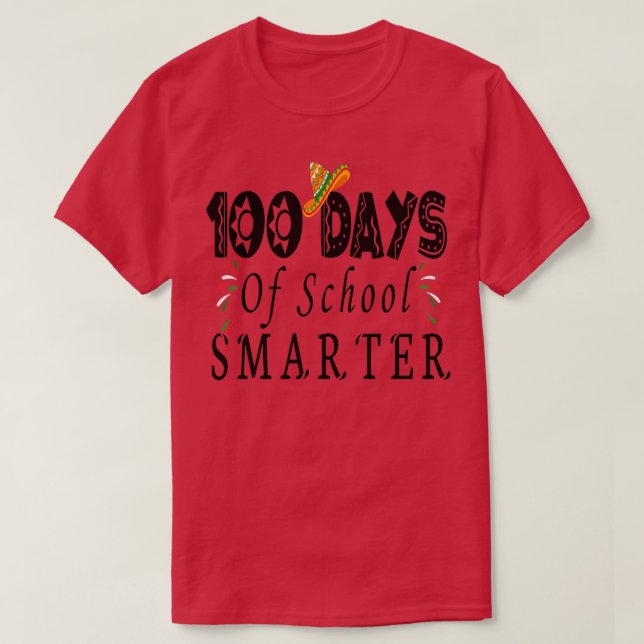 Camiseta Feliz 100 días más inteligente (Diseño del anverso)