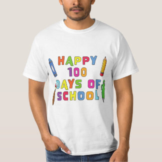 Camiseta Feliz 100 Días Más Inteligente De Estudiante Escol