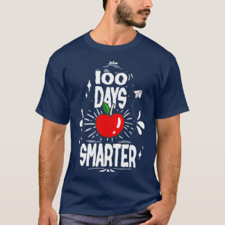 Camiseta feliz 100 días más inteligente de la escuela
