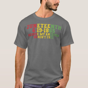 Camiseta Feliz 10 de junio Orgullo Negro Historia negra M
