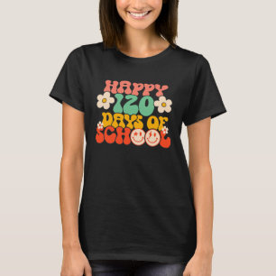Camiseta Feliz 120° Día De Maestros Niños Retro Groov