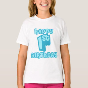 Camiseta Feliz 1er cumpleaños - Aniversario lindo