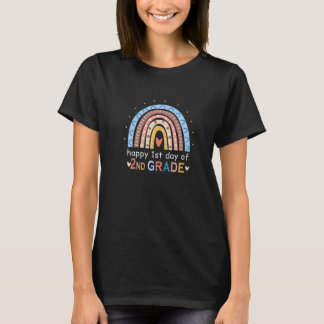 Camiseta Feliz 1er Día De 2do Grado Maestro Estudiante Arco