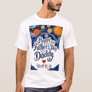 Camiseta ¡Feliz 1er Día del Padre, papá!   Ideas de regalo 
