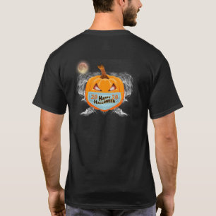 Camiseta : Feliz 2020 Halloween Fire Eyed Pumpkin