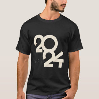 Camiseta Feliz 2024 Nochevieja Fiesta de suministros 2024 F