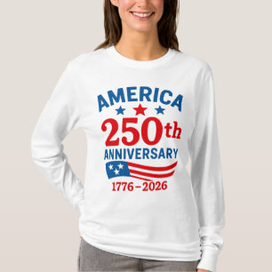 Camiseta Feliz 250º Aniversario América 4 de Julio