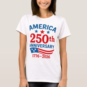 Camiseta Feliz 250 Aniversario América 4 de Julio 