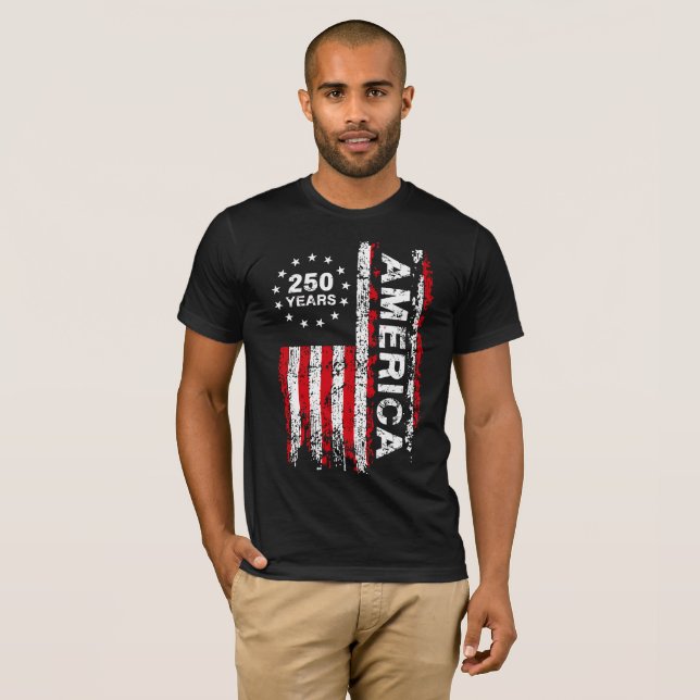 Camiseta Feliz 250 años América  (Anverso completo)