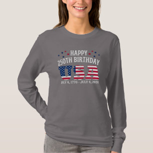 Camiseta Feliz 250 cumpleaños EE. UU. 4 de julio