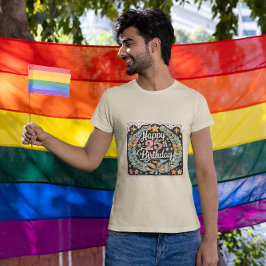 Camiseta Feliz 25 cumpleaños a los hombres de las estrellas