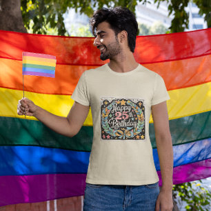 Camiseta Feliz 25 cumpleaños a los hombres de las estrellas