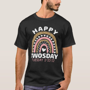 Camiseta Feliz 2/22/22 Twosday Martes 22 De Febrero De 2022