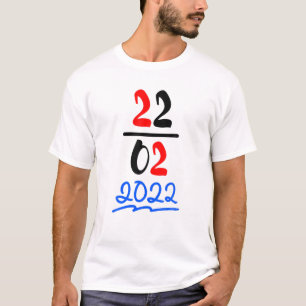 Camiseta Feliz 2/22/22 Twosday Martes 22 De Febrero De 2022
