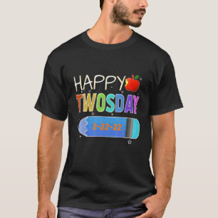 Camiseta Feliz 2/22/22 Twosday Martes 22 De Febrero De 2022