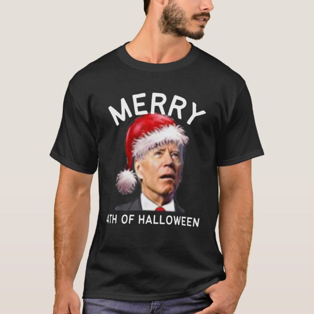 Camiseta Feliz 4 De Halloween Funny Joe Biden Navidades8 (Anverso)