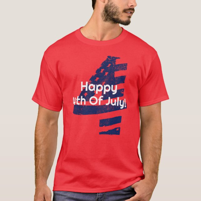 Camiseta Feliz 4 De Julio (Anverso)