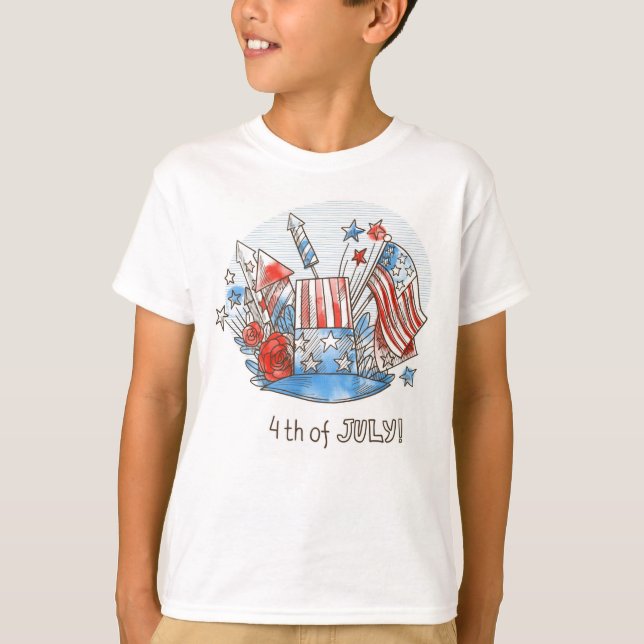 Camiseta Feliz 4 de julio (Anverso)