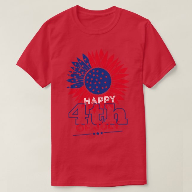 Camiseta Feliz 4 de julio (Diseño del anverso)