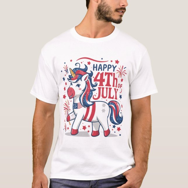 Camiseta feliz 4 de julio (Anverso)