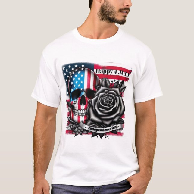 Camiseta feliz 4 DE JULIO (Anverso)