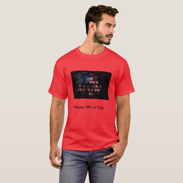 Camiseta Feliz 4 de julio (Anverso completo)