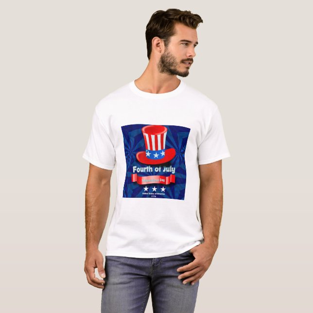 Camiseta Feliz 4 de julio (Anverso completo)