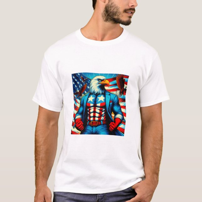 Camiseta feliz 4 de JULIO (Anverso)
