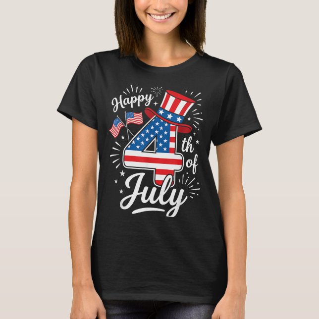 Camiseta Feliz 4 de julio (Anverso)