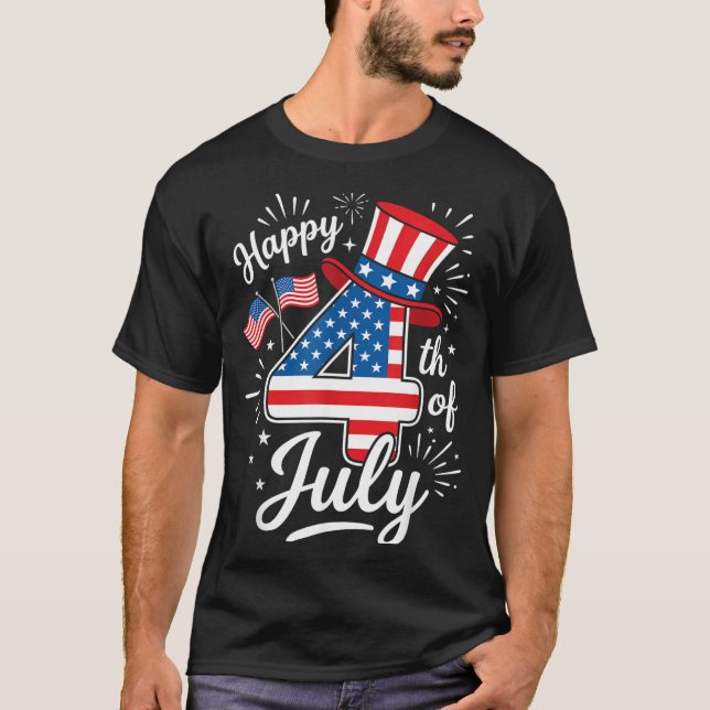 Camiseta Feliz 4 de julio (Anverso)