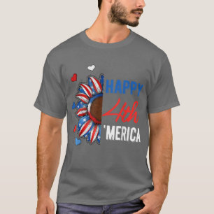 Camiseta Feliz 4 de julio a la Independencia de Estados Uni