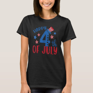 Camiseta Feliz 4 De Julio A Los Niños Chicas Hombres Mujere