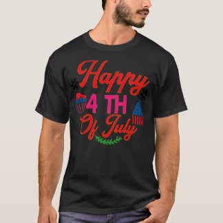 Camiseta feliz 4 de julio de estados unidos