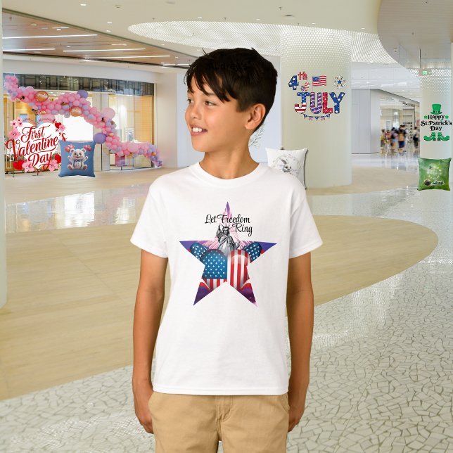 Camiseta Feliz 4 de julio "Dejen que la libertad ande" cami (Subido por el creador)