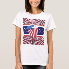 CAMISETA FELIZ 4 DE JULIO DÍA DE LA INDEPENDENCIA