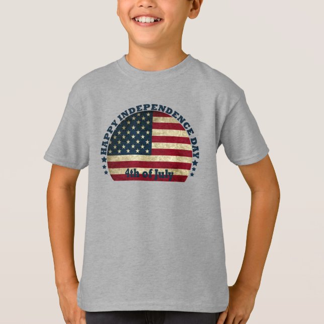 Camiseta Feliz 4 de julio, día de la independencia (Anverso)