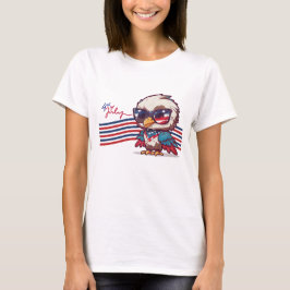 CAMISETA FELIZ 4 DE JULIO DÍA DE LA INDEPENDENCIA