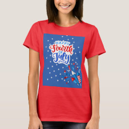 CAMISETA FELIZ 4 DE JULIO DÍA DE LA INDEPENDENCIA
