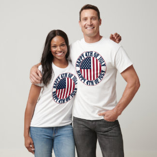 Camiseta Feliz 4 De Julio Día De La Independencia De La Ban