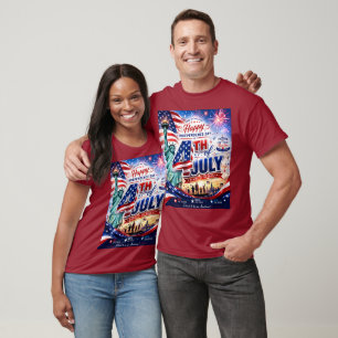 Camiseta Feliz 4 de julio Día de la Independencia Patriótic