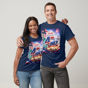 Camiseta Feliz 4 de julio Día de la Independencia Patriótic