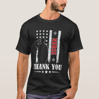 Camiseta Feliz 4 de Julio Enfermera Bandera Americana Día d
