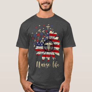 Camiseta Feliz 4 De Julio Enfermera De La Vida De La Tripul