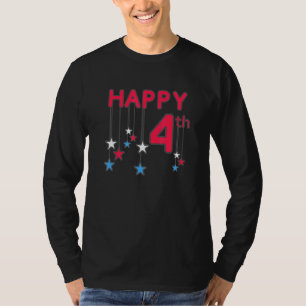 Camiseta Feliz 4 De Julio Estrellas A Estados Unidos Pa