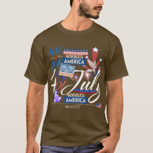 Camiseta Feliz 4 de julio, fiesta del Día de la Independenc
