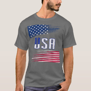 Camiseta Feliz 4 De Julio Hombres Patrióticos De La Bandera